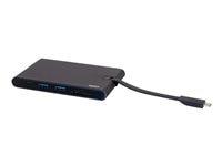 Lenovo C2G USB C Dock with HDMI, VGA, Ethernet, USB, SD & Power Delivery up to 100W - docking station - USB-C - VGA, HDMI - GigE