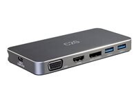 Lenovo C2G USB C Dual Monitor Dock with HDMI, DisplayPort, VGA & Power Delivery - docking station - USB-C / Thunderbolt 3 - VGA, HDMI, DP