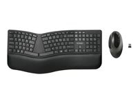 Lenovo Kensington Pro Fit Ergo Wireless Keyboard and Mouse - keyboard and mouse set - US - black