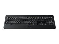 Lenovo Logitech Wireless Illuminated Keyboard K800 - keyboard - US