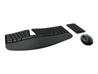 Lenovo Microsoft Sculpt Ergonomic Desktop - keyboard, mouse and numeric pad set - QWERTY - US - black