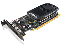Lenovo ThinkStation Nvidia Quadro P1000 4GB GDDR5 Mini DP * 4 Graphics Card with LP Bracket