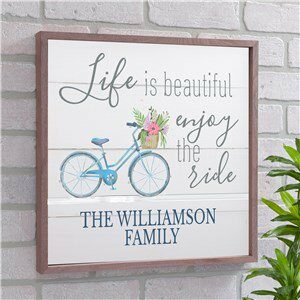 Life Is Beautiful Personalized Wall Decor