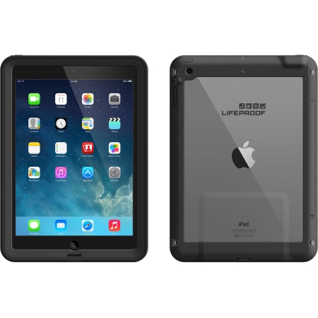 LifeProof - Fre Case for Apple iPad Air - Black/Black