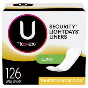 Lightdays Panty Liners, Long, Unscented - 126.0 ea