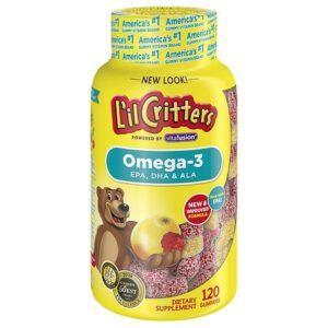 L'il Critters Omega-3 DHA Gummy Fish Assorted - 120.0 ea