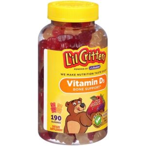 L'il Critters Vitamin D Bone Support Dietary Supplement Gummy Bears - 190.0 ea