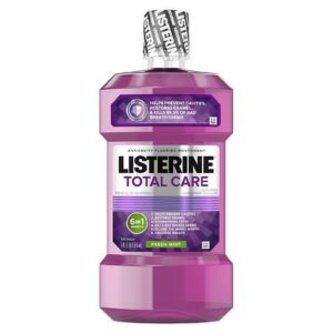 Listerine Anticavity Fluoride Mouthwash, Fresh Mint Mint - 33.8 oz