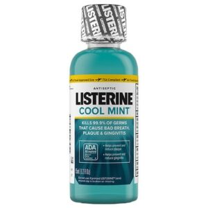 Listerine Cool Mint Antiseptic Mouthwash For Bad Breath Mint - 3.2 fl oz