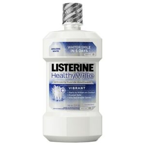 Listerine Healthy White Vibrant Multi-Action Mouthwash Mint - 32.0 fl oz
