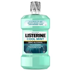 Listerine Zero Alcohol-Free Mouthwash, Cool Mint Mint - 1.5 L