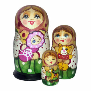 Little Baby Girl 3 Piece Nested doll