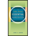 Little, Brown Essentials Handbook - With MLA Supplement