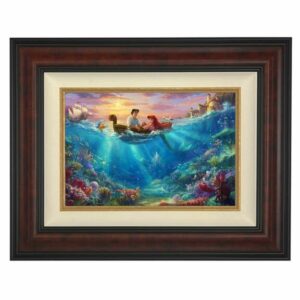 ''Little Mermaid Falling in Love'' Framed Limited Edition Canvas by Thomas Kinkade Studios Official shopDisney