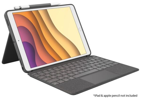 Logitech Graphite Combo Touch Backlit Keyboard Case With Trackpad And Smart Connector For iPad Air 3rd Gen & iPad Pro 10.5"