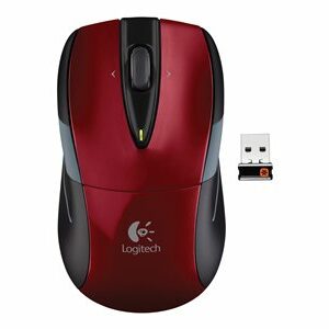 Logitech M525 - mouse - 2.4 GHz - red