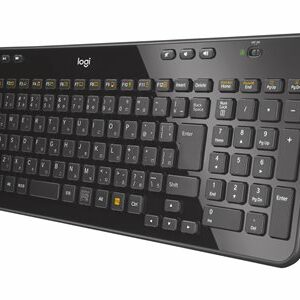 Logitech Wireless Keyboard K360 - keyboard - English - glossy black