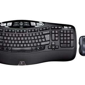 Logitech Wireless Wave Combo MK550 - keyboard and mouse set - English