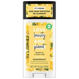 Love, Beauty & Planet Deodorant Coconut Oil and Ylang Ylang - 2.95 oz