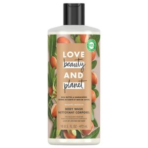 Love, Beauty & Planet Majestic Moisture Body Wash Shea Butter & Sandalwood - 16.0 fl oz