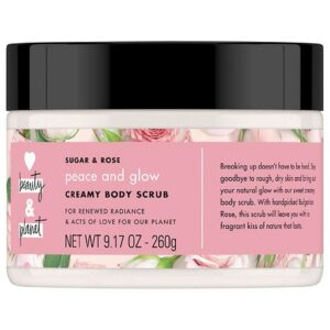 Love, Beauty & Planet Peace and Glow Creamy Body Scrub Sugar & Rose Scrub - 9.17 oz