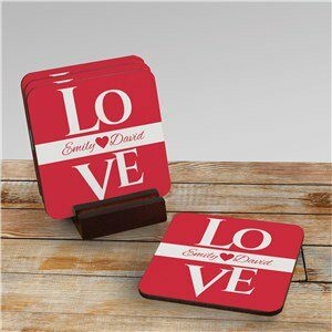 Love Personalized Coasters