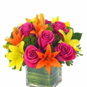 Lovely Lily & Rose Celebration Bouquet - Regular