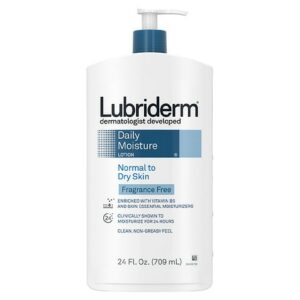 Lubriderm Daily Moisture Lotion Fragrance-Free - 24.0 oz