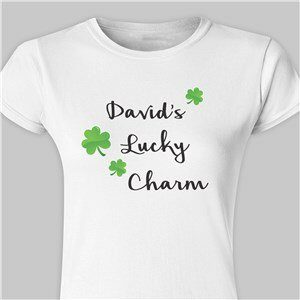 Lucky Charm Personalized Womens Fitted T-Shirt