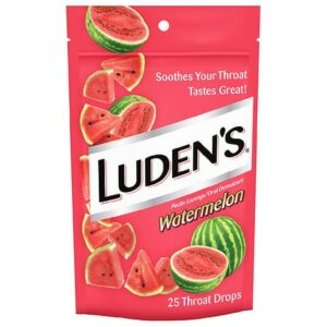 Luden's Watermelon Throat Drops Watermelon - 25.0 ea