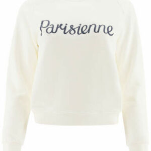 MAISON KITSUNE PARISIENNE SWEATSHIRT XS White Cotton