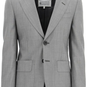 MAISON MARGIELA CLASSIC MOHAIR WOOL JACKET 46 Grey Wool