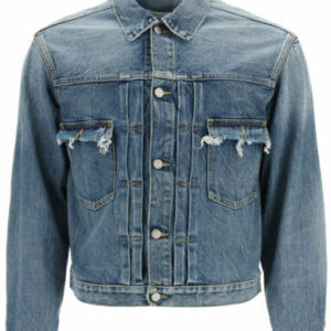 MAISON MARGIELA RECYCLED DENIM JACKET 46 Blue Cotton, Denim