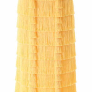 MARCO DE VINCENZO FRINGED MIDI SKIRT 40 Orange, Yellow