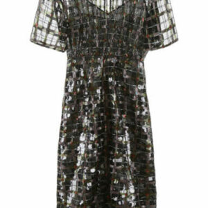 MARCO DE VINCENZO SEQUINS DRESS 40 Black, Silver, Pink