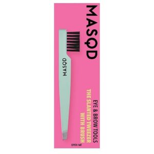 MASQD The Slanted Tweezer with Brush - 1.0 ea