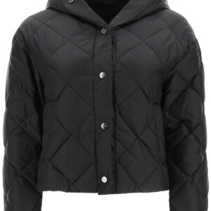 MAX MARA THE CUBE CISOFT REVERSIBLE DOWN JACKET 38 Black Technical