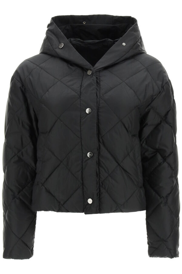 MAX MARA THE CUBE CISOFT REVERSIBLE DOWN JACKET 38 Black Technical