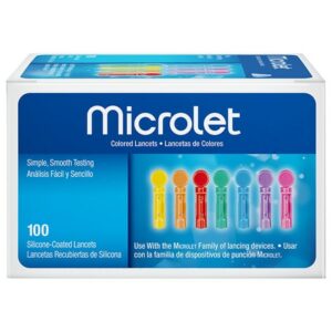 MICROLET Colored Lancets - 100.0 Each