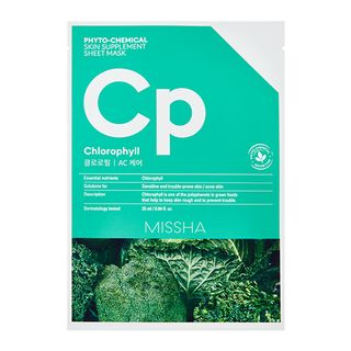 MISSHA - Phyto-Chemical Skin Supplement Sheet Mask (Chlorophyll) 1pc MISSHA - Phyto-Chemical Skin Supplement Sheet Mask (Chlorophyll) 1pc