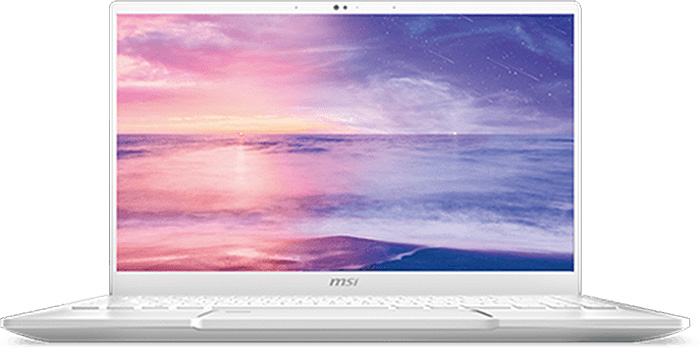 MSI Prestige 14 White 14" Gaming Laptop Intel i7-10710U 16GB RAM 512GB SSD, NVIDIA GeForce GTX 1650 Max-Q