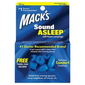 Mack's Sound Asleep Soft Foam Earplugs, 12 Pair - 12.0 ea