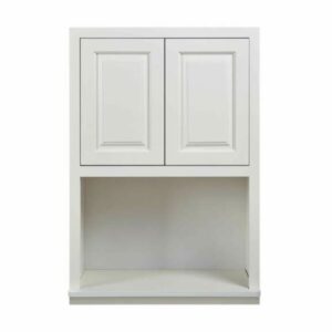 Maplevilles Cabinetry WMC273914 Inset 27" Wide x 39" Tall Double Door Kitchen Wall Cabinet with Microwave Opening Vintage White Kitchen Cabinets Wall