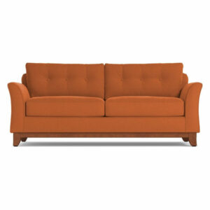 Marco Queen Size Sleeper Sofa, Memory Foam Mattress, Clementine