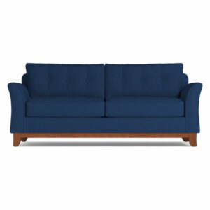 Marco Queen Size Sleeper Sofa, Memory Foam Mattress, Cobalt Velvet