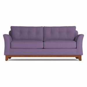 Marco Queen Size Sleeper Sofa, Memory Foam Mattress, Lavender Velvet