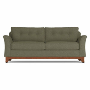 Marco Queen Size Sleeper Sofa, Memory Foam Mattress, Moss