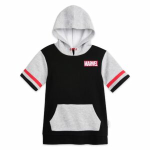 Marvel Logo Short Sleeve Fashion Hoodie for Kids by Our Universe Official shopDisney