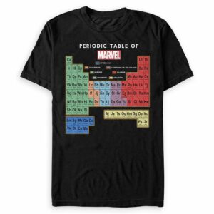 Marvel Periodic Table of Elements T-Shirt for Men Official shopDisney