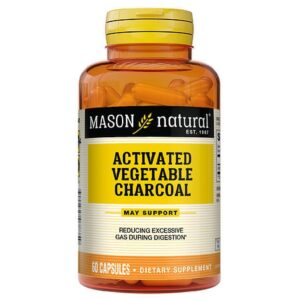 Mason Natural Activated Vegetable Charcoal Capsules - 60.0 ea